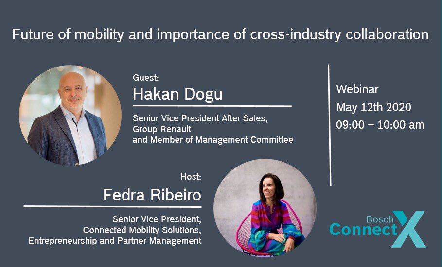 F_b_ribeiro's tweet photo. I am very excited by this new Bosch ConnectX medium, and very grateful to Hakan Dogu for being in the forefront with us!
I'm looking forward to share with you some interesting insights from our discussion later this week.
#BoschConnectX #CoCreateMobility https://t.co/5oe8TZIAgS