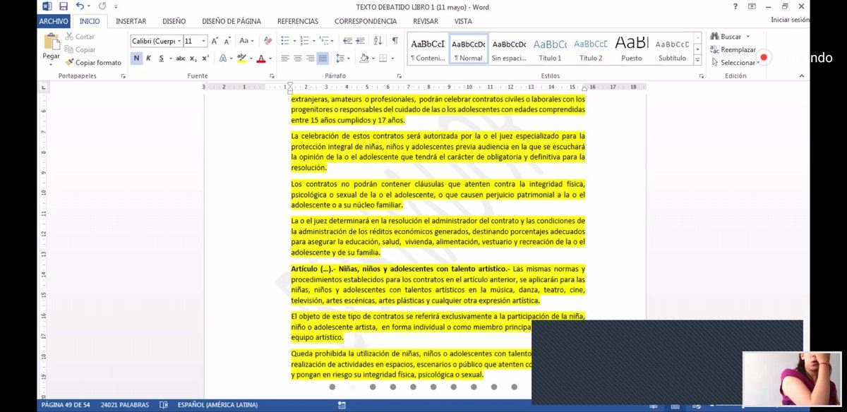 La Comisión plantea que las organizaciones deportivas amateurs o profesionales podrán celebrar contratos con los responsables de los adolescentes entre 15 y 17 años, autorizadas por un juez especializado. 
#CódigoNiñez
