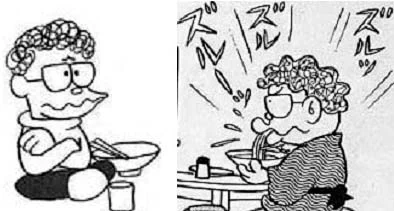 漫画が早い段階で確立させた方法論に、立体でどうなるかは無視して、カッコいいように、面白いように描く、てのがある。アトムの2本のトンガリとか、メガネのキャラの横顔とか。メガネかかってないと小池さんの顔になんないし、これで正解。 