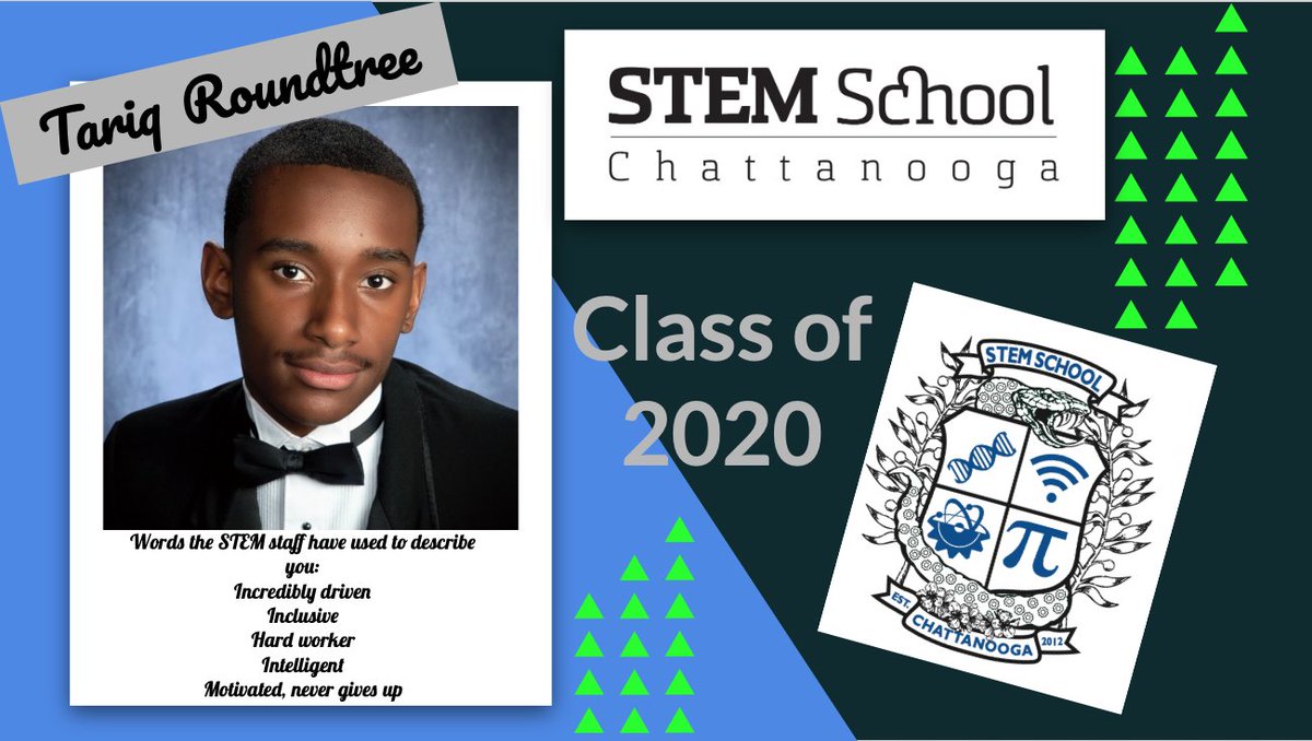 STEMcha's tweet photo. STEM School Chattanooga is honored to recognize our Class of 2020. We proudly introduce you to our graduates. #STEMCha #STEMSchoolChattanooga #Classof2020 #SrRecognition #quarantined #stemstudentsarethebeststudents #stemkidsarethebestkids #proudSTEMstaff #SweetVictory https://t.co/QOS4wNYw08