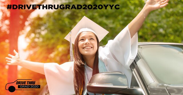 Hey grads of 2020. Want to walk with Cap n Gown across the Stampede stage while you family watches safely from their car? Check out drivethrugrad2020.com