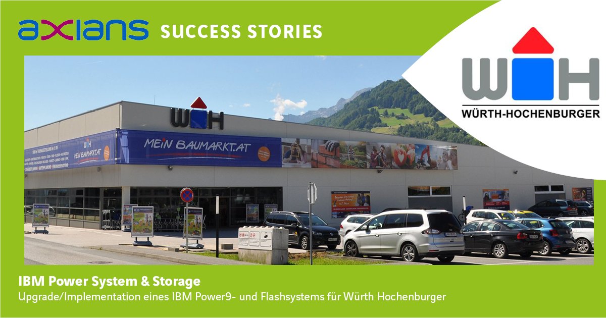 AxiansICT_AT's tweet photo. #SuccessStories Monday 🙌
Lösung bei Würth Hochenburger GmbH mit IBM Power System &amp; Storage. Das sagt der Kunde:  
"Die kompetente und verlässliche Zusammenarbeit mit Axians führte zu einem erfolgreichen Projekt."

Mehr Infos: https://t.co/cGxPZwJe8D

#AxiansICTAustria #IBM https://t.co/BD9HdwzKOH