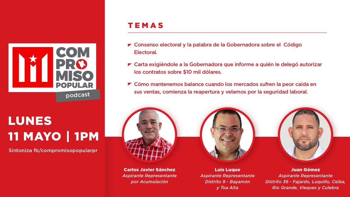 compopularpr's tweet photo. ¡Conéctate a la 1PM 👇! Te esperamos 🔥. https://t.co/yXQM1gp1yY https://t.co/5Zvtz1XrpD