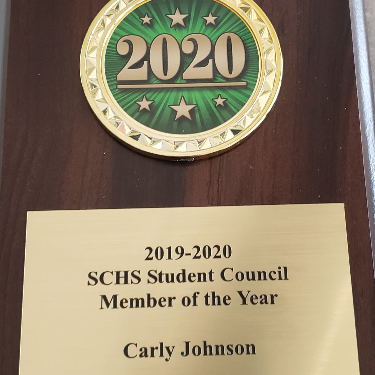 LibSCHS's tweet image. I wish we could do our Student Council End of the Year Awards in person, but please join me in celebrating our member of the year:
Carly Johnson!
She is a true world-changer and all around good human being.