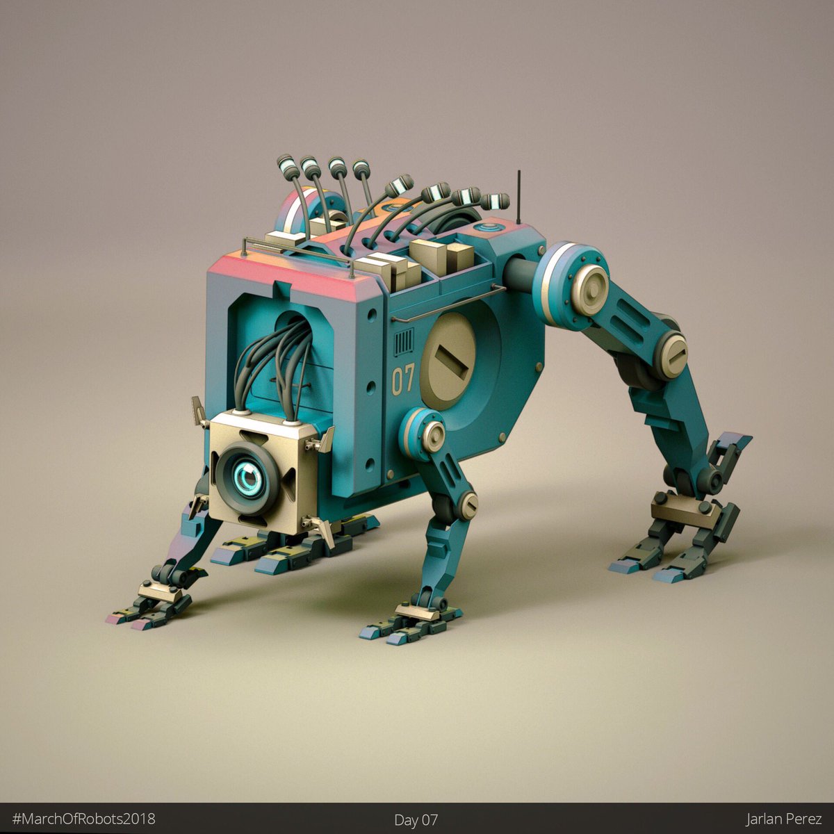 JarlanPerez's tweet photo. It’s Monday and you know what that means?! A healthy dose of #FriendlyBots to get your week started with a smile.
Have a great week, everyone!
#ConceptArt #Gamedev https://t.co/TtvRQ1LluN