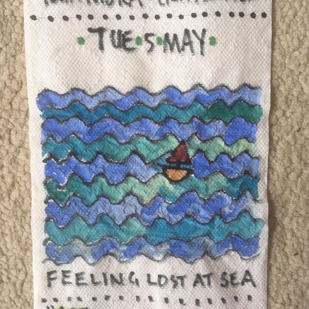 ActivityJournal's tweet image. The toilet paper artistic journal by @ericawordsmith on instagram. Ingenious!

#mylockdownjournal #lockdownjournal #covid19 #covid #lockdown #art #artwork #womeninart #diary #diarycomic #journal #health #research #wellbeing #resilience #mentalhealth  #artistic #creativity