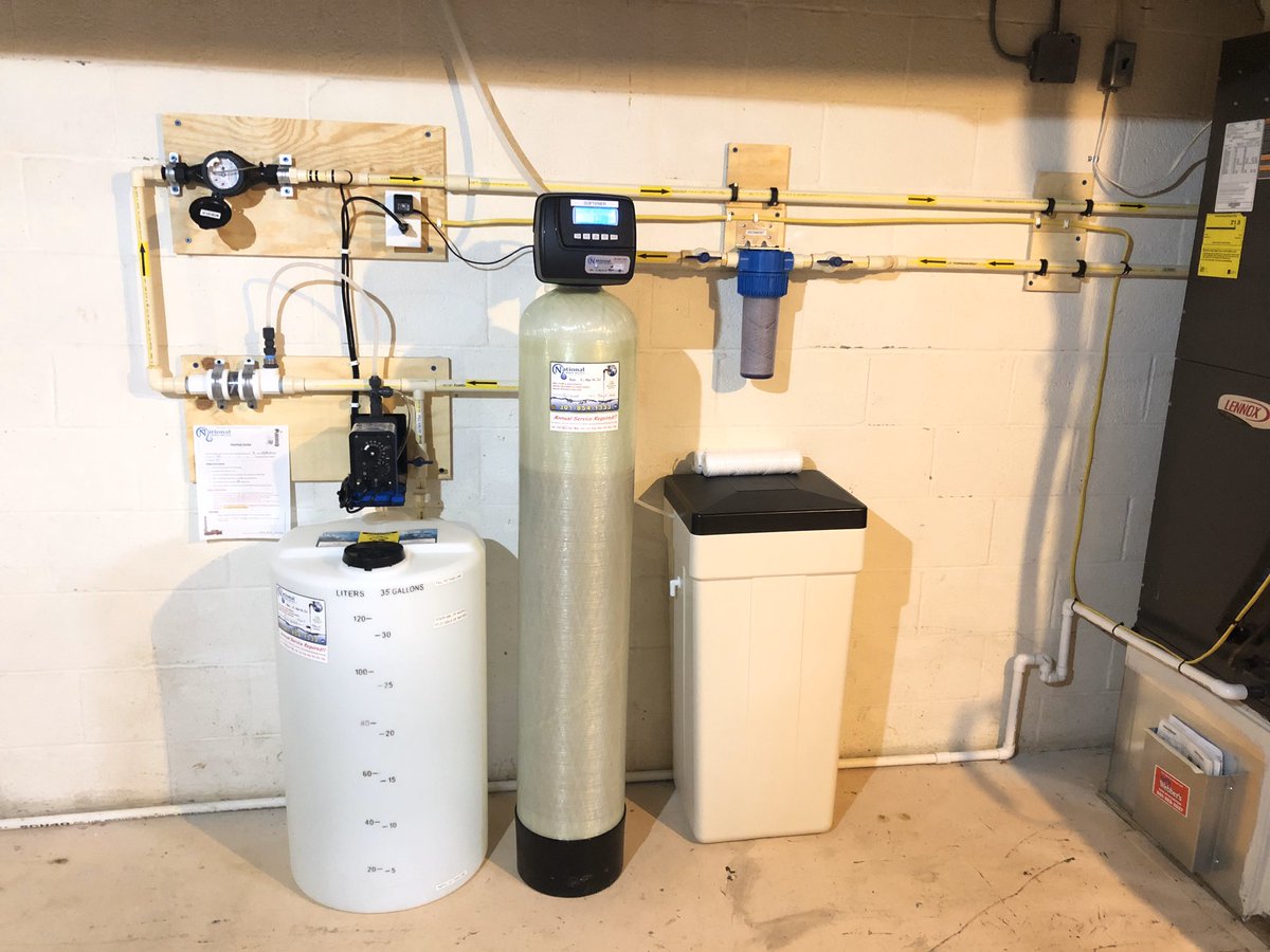 N_W_S_C's tweet photo. #Installation of a #SolutionFeeder for #pH & #corrosioncontrol ,a 10” easy to use #sediment #filter ,& a #WaterSoftener for #hardwater for a happy new customer!
We are open & ready for any of your #watertreatment & #WellPump needs.
@ClackCorp @pulsatron_care @MilbyCompany https://t.co/pmRg4P2ANZ