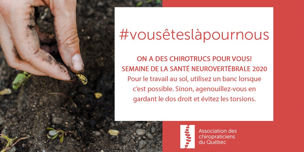 AssoChiroQc's tweet photo. COVID-19 : La cueillette maraîchère n’est pas de tout repos pour vos articulations ? Prenez les précautions nécessaires pour diminuer les risques de blessures au travail: https://t.co/yoBkEZ1rDq #implication #agriculture #maraîcher #Sante #COVID19 #ssnv2020 #vouseteslapournous https://t.co/ThnVxj02CW