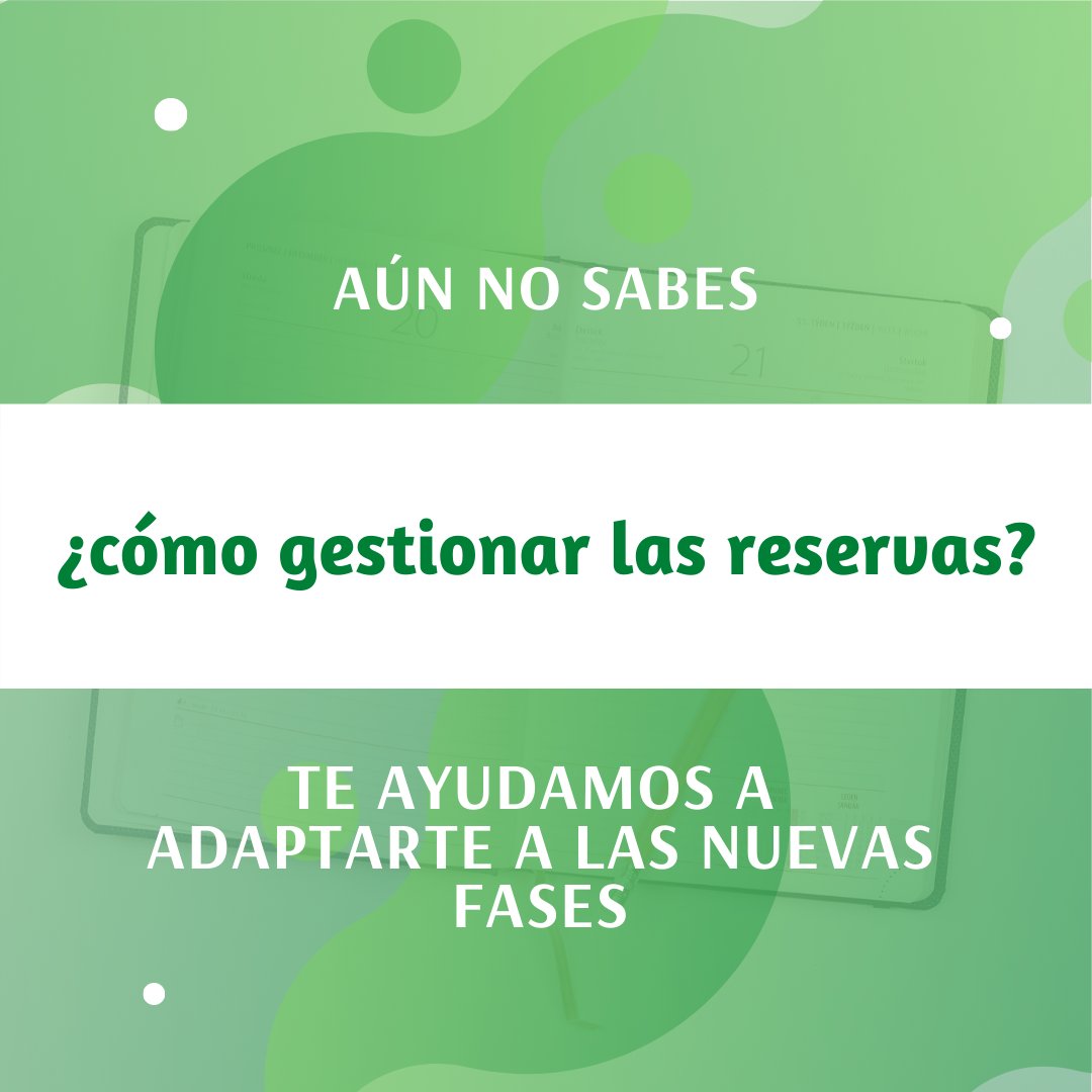tca_tik's tweet photo. Desde #Tcatik te ayudamos a llevar la gestión de reservas en tu establecimiento para adaptarte a las nuevas normas de las fases de #Desescalada . ¿Cómo? Una de nuestras opciones es incorporando a tu #páginaweb un módulo de reservas. No te quedes sin saber las demás, ¡contáctanos! https://t.co/8Bekn6KuTa