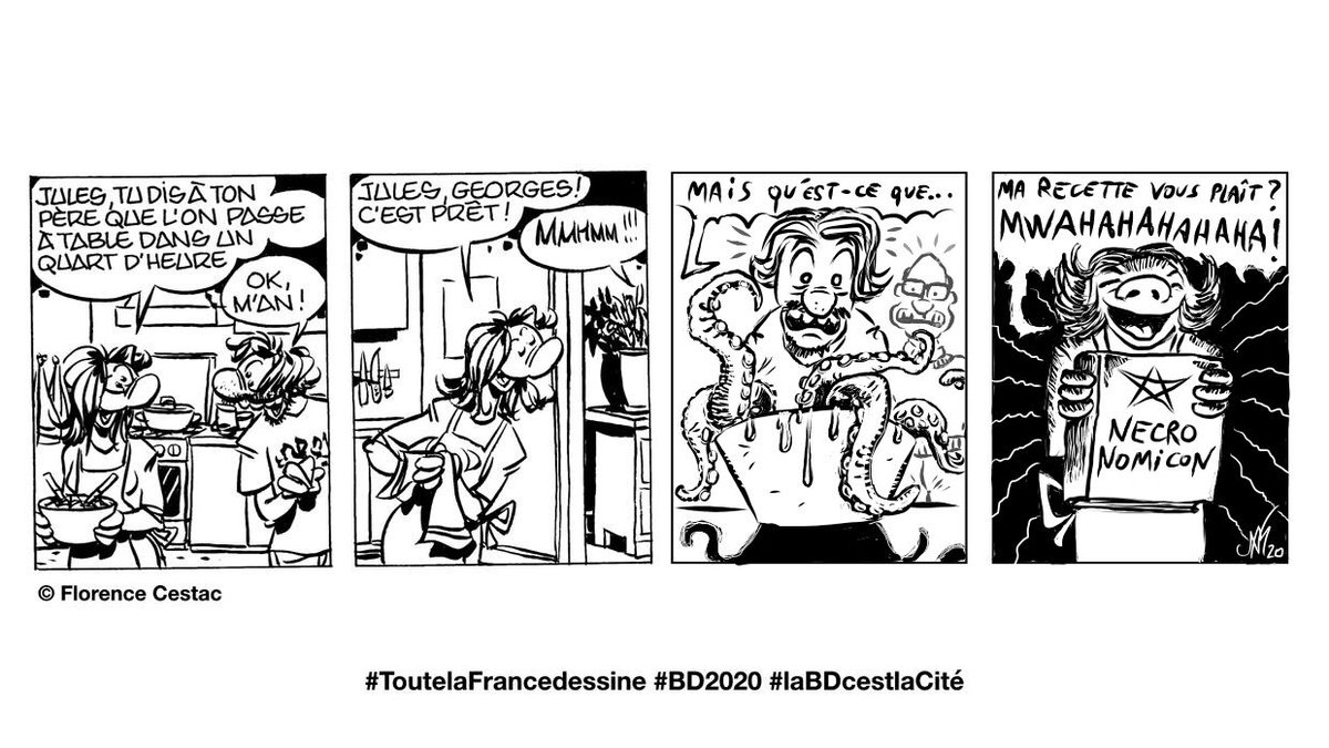 NicoMartelle's tweet photo. Je pourrai dire que j’ai fait une BD lovecraftienne en collaboration avec Florence #Cestac... #BD2020 #Toutelafrancedessine
@Surahki @alexetygra @MiskatonicAsso @butch2k @Wilfrid_ @Revaane @OLABTEAM @bouquin_bouquin @Bouletcorp @Nikolavitch https://t.co/iCtqtDGKCy