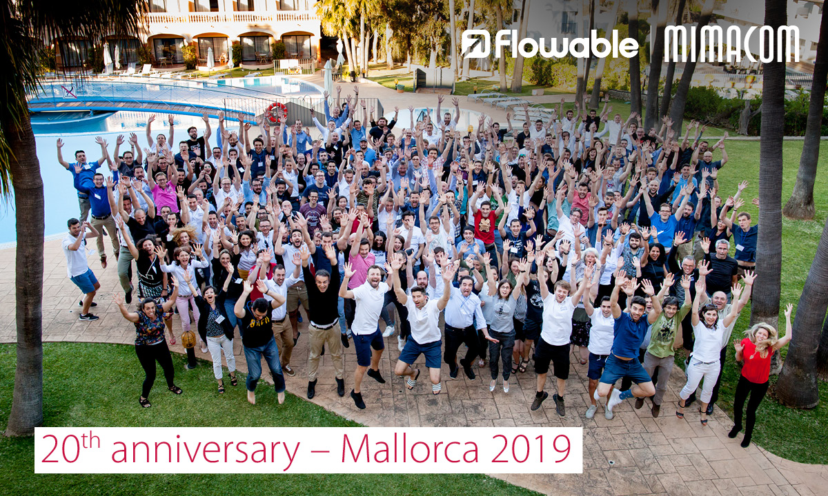 mimacom's tweet photo. #MondayRecap: It´s already been a year since mimacom and @FlowableGroup celebrated their 20th anniversary on Mallorca with workshops, talks and great team spirit. 🌴🥳Looking forward to #reunite with this #awesometeam. #goodtimes #mondaymotivation #goodoldtimes #timestoremember https://t.co/WjHsjwc7ec