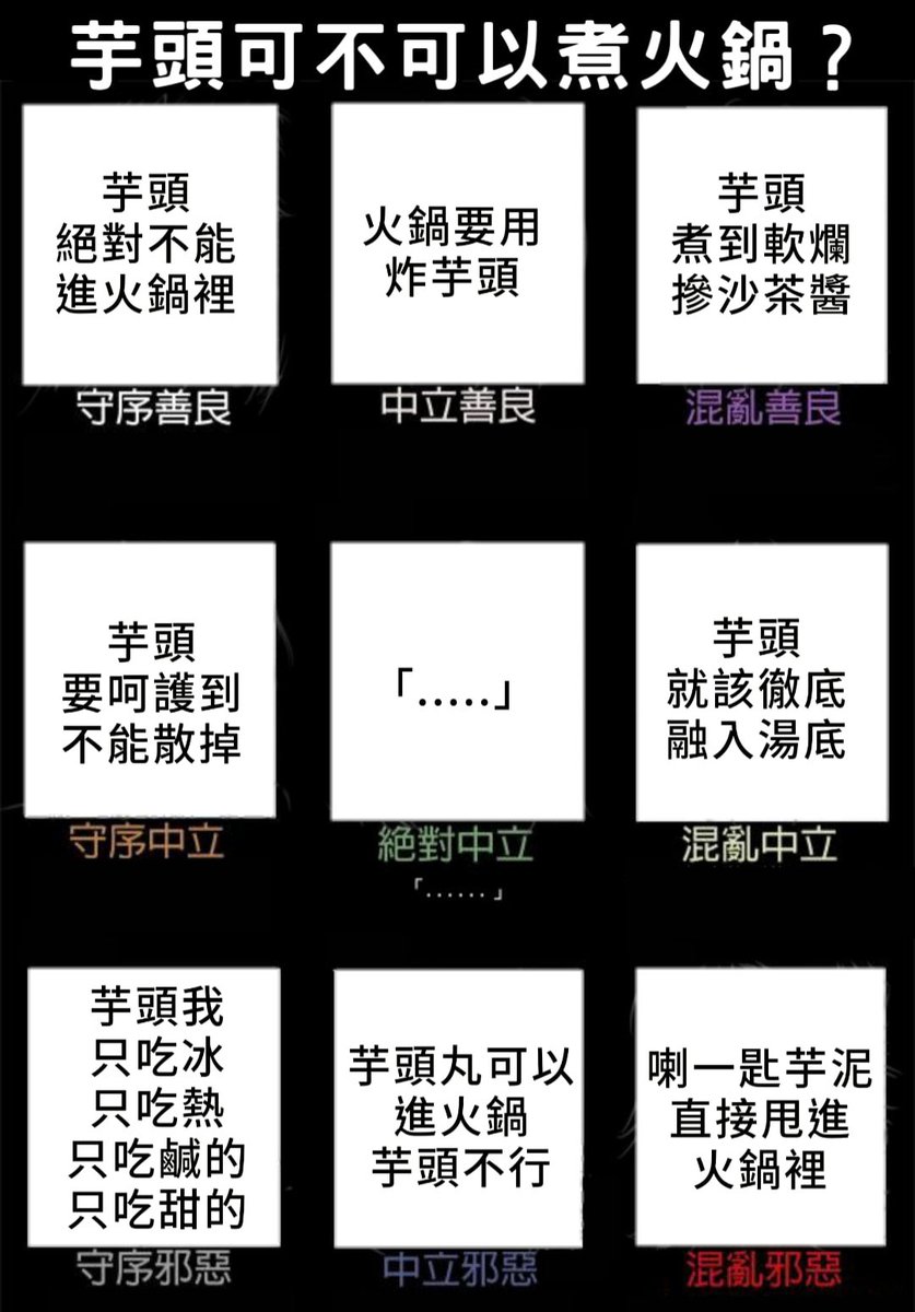 害怕芋頭的人們就由壞女人我來守護(ง •̀_•́)ง #混亂善良