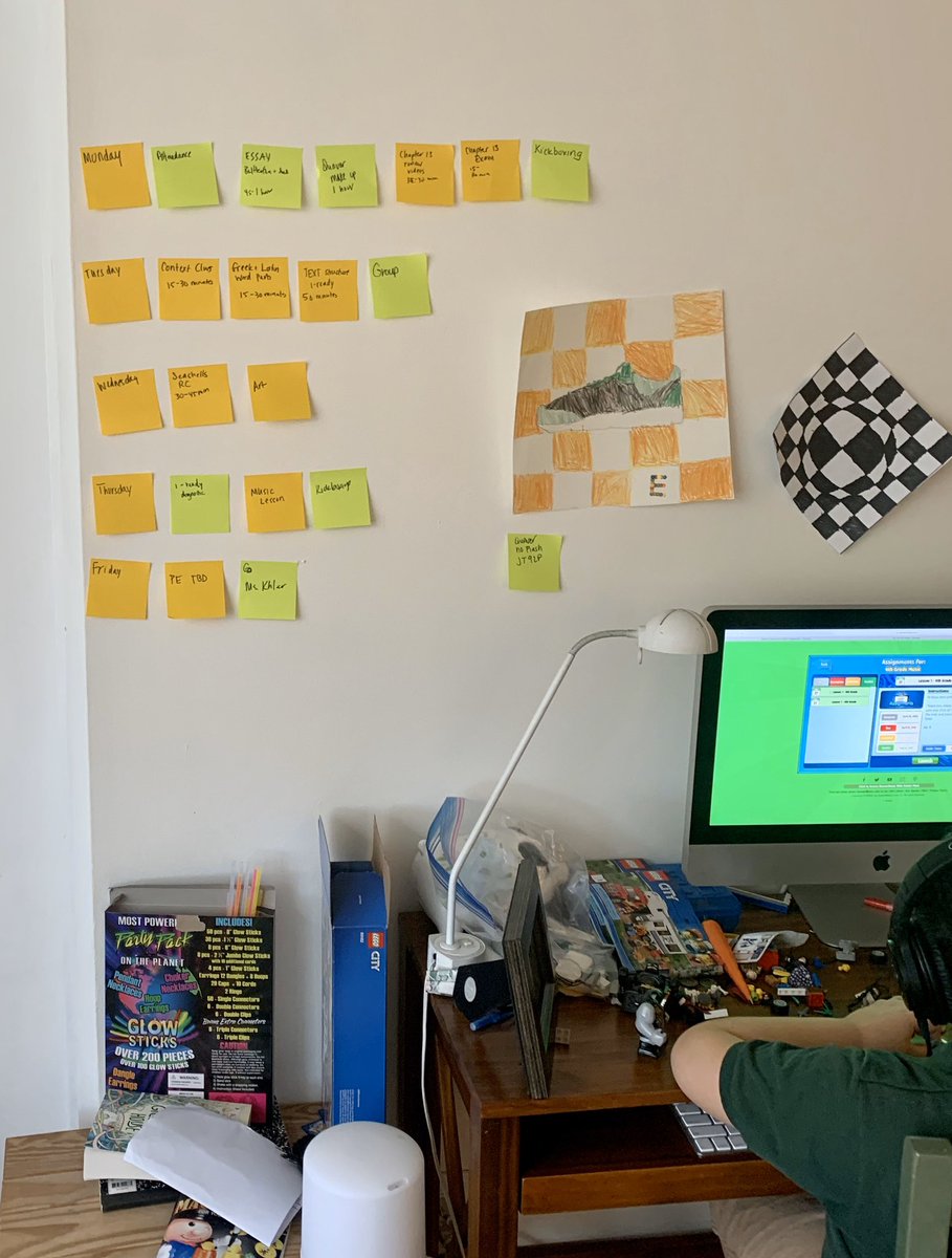 greghorowitz's tweet image. We have reached the “Putting kids on a Kanban system” stage of the quarantine #futureprojectmanager