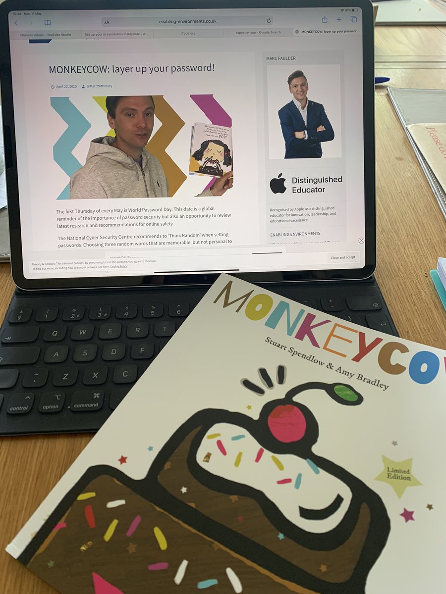 terri_marie17's tweet photo. @MarcWithersey @Mr_SJS My copy of #Monkeycow has arrived, now to plan for its use in KS1 next week!! @mgcps_b75 @the_atlp #homelearning https://t.co/w8vvNfbqXN