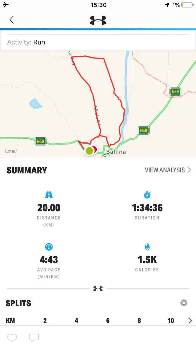 MoylesJamie's tweet photo. Longest run I’ve done ina while 🏃‍♂️#Lockdown https://t.co/9F1SP4wY86