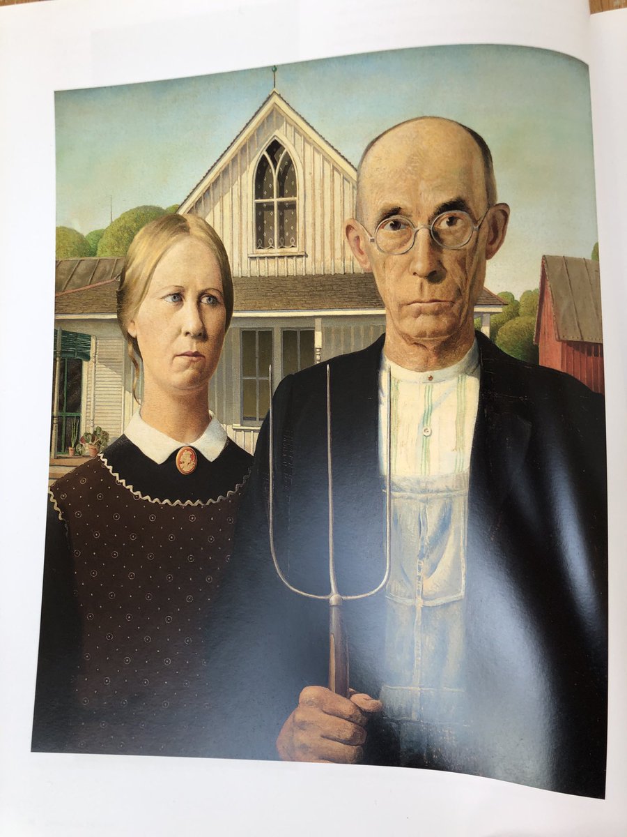 Cotteridge Gothic after Grant Wood. <a href="/GettyMuseum/">Getty</a> Challenge. ⁦<a href="/CotteridgeS/">Cotteridge Primary School</a>⁩