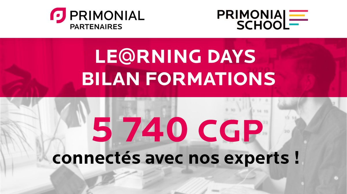 [#LearningDays] Ça y est, les Learning Days sont terminés ! Nous tenons à remercier tous les intervenants ainsi que tous les participants pour leur implication lors de ces #formations.
Ce fut un succès grâce à vous ! #CGP #Gestiondepatrimoine