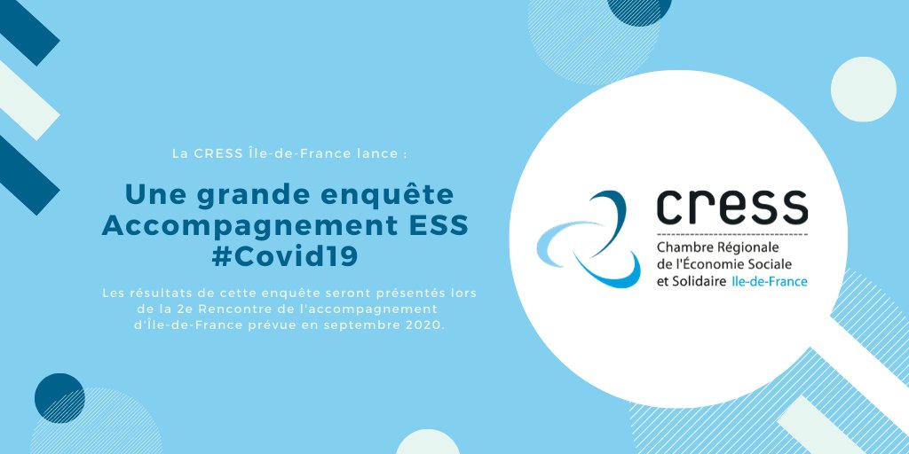 CRESS_IDF's tweet photo. 🎙️Vous accompagnez ou financez des structures/projets #ESS ? Participez à cette grande enquête pour mieux accompagner l'ESS face à la crise #covid19 et soutenir l'#innovation 💡

https://t.co/VtLyMa1vQd

cc @Les_Canaux @SCICResiliences @lafederationEI https://t.co/CyDxmCLNDx