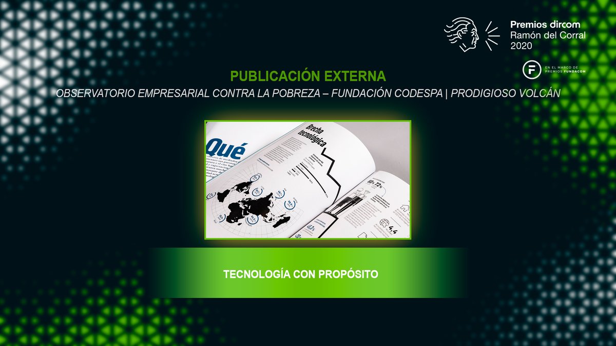 DircomSpain's tweet photo. 📗 Ya sean impresas o en formato digital, dirigidas a un público interno o externo, las mejores “Publicaciones” reconocidas por el jurado de los #PremiosDircom son de:
🏆@ATADES_
🏆@CODESPA con @losdelvolcan
🏆@GrupoCosentino
🔴https://t.co/uFd2uDHINe https://t.co/z1Zmi8MJMP