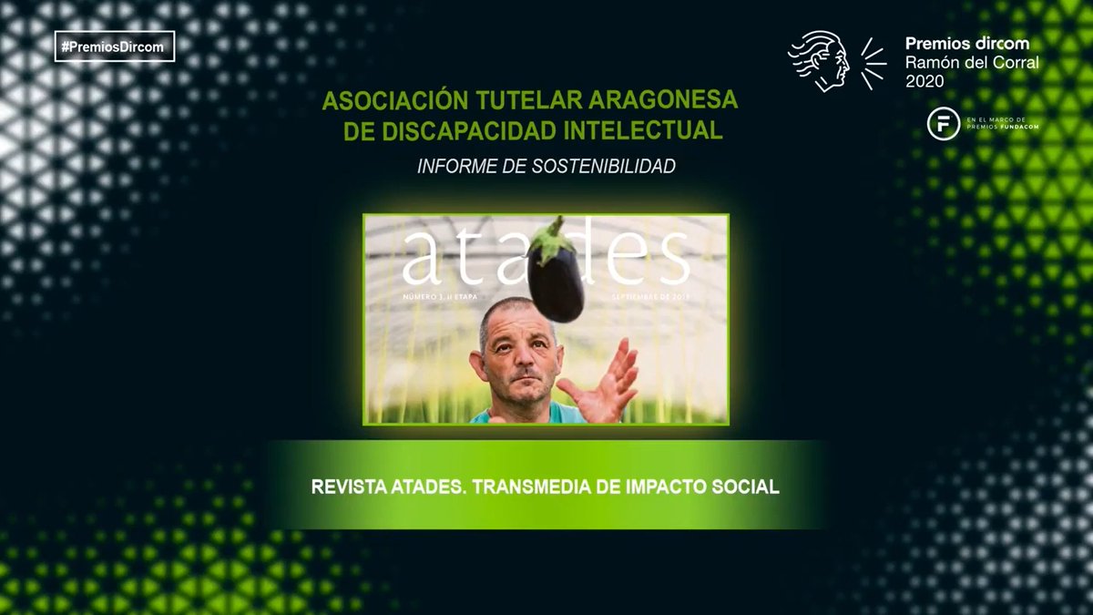 DircomARA's tweet photo. Merecidiiismo #PremioDircom para nuestro socio @ATADES_ 🏆
Enhorabuena!!
Revista ATADES, una maravillosa realidad que está hecha con mucho 💚💚💚💚
@rpellicero https://t.co/h3rEtx9fHL
