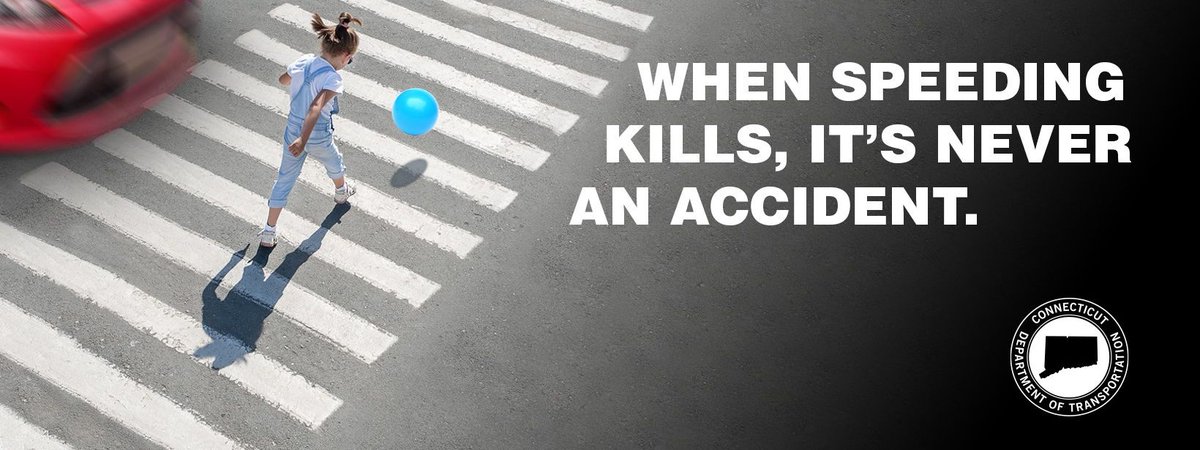 When speeding kills, it's never an accident.   Remember to drive the speed limit and never drive aggressively.  #CTDOT #AggressiveDriving