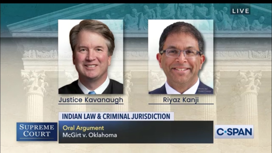 Creek Nation attorney smashed his argument and provided historical/statutory evidence for continuing tribal sovereignty in under 60 seconds. Kavanaugh can take his rancid Jacksonian interpretations home.