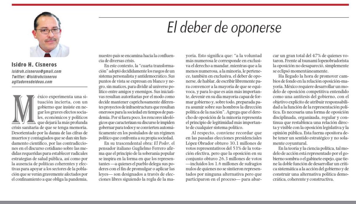 isidrohcisneros's tweet photo. Un Gobierno Sombra para México:
https://t.co/MVeFhhDgI2
@Rodrigodecastil @CarlosGR2 @EleccionEsMxTT @panchogarfias @_JoseAmaral @asia_hot @saularellano @Jacquie_LHoist @GustavoRenteria @RedieRoss @VanguardiaVieja @FamiliaRebsamen @lourdes_isel @PMunozLedo https://t.co/qNB9KsZJOw
