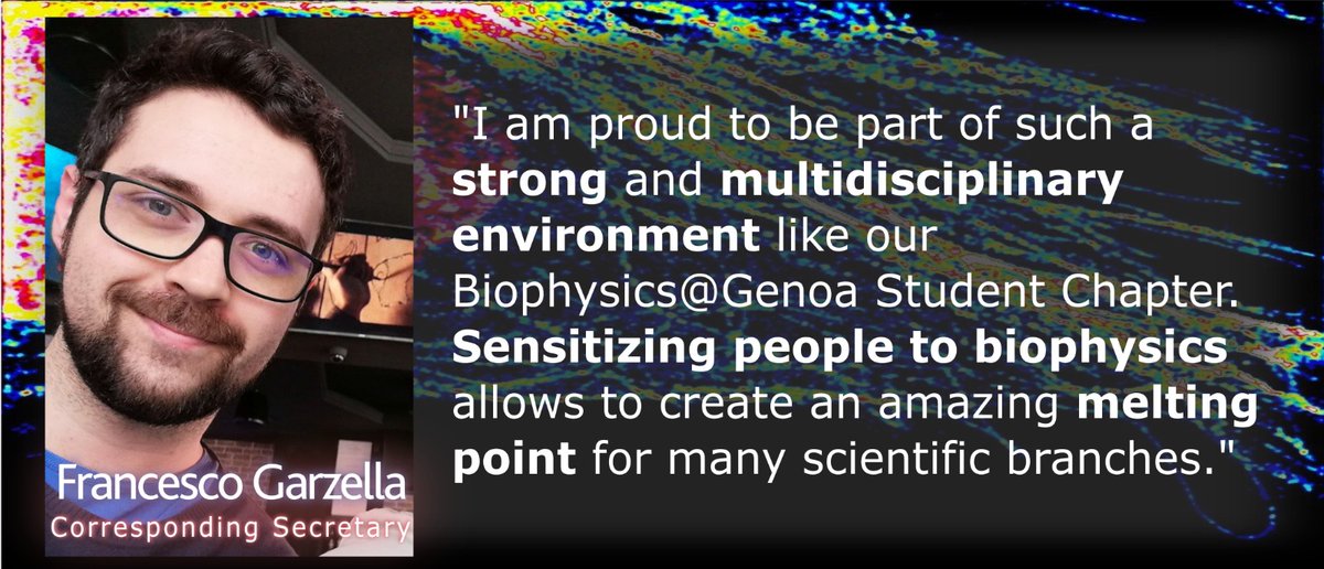 It's Monday! This means that it's time for another Committee member reveal! Are you curious to know who's managing this Twitter page? If so, meet Francesco, our Corresponding Secretary! #biophysics #StayAtHome #staytuned