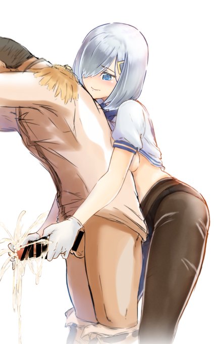 R-18 浜風手コキ落書き 