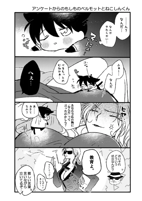 アンケートからのもしものベルモットとねこしんくん 