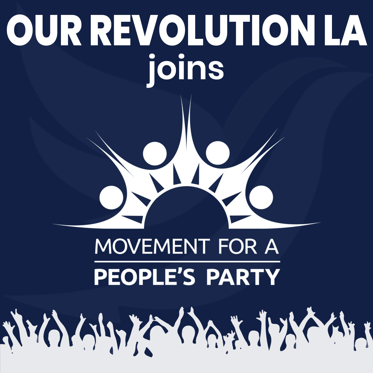 We are joining the Movement for A People’s Party. Now is the time to mobilize a mass movement! We need a political party that represents the interests & beliefs of the majority of the American people & prioritizes our safety & well-being over wealthy interests.  #PeoplesParty