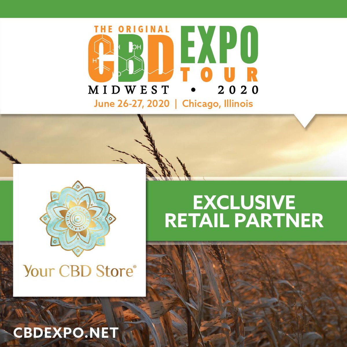 CBD_EXPO's tweet photo. Shout out to our #CBDExpoMidwest 🏅 EXCLUSIVE RETAIL PARTNER🏅@yourcbdstore_! Can't wait to see you all next month in Chicago. 😀💚🧡

https://t.co/6YWZvexz7O https://t.co/P5TjfSE9M1