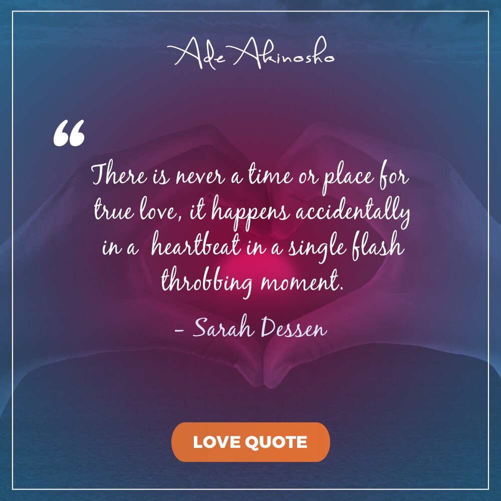 #MondayMorning

True love can happen when you least expect. There is never a time or place for true love to happen ❤️

#Lovequote