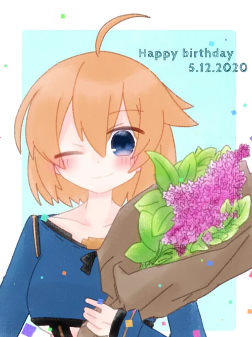 りこぴんお誕生日おめでとうございます??? #牛絵巻 