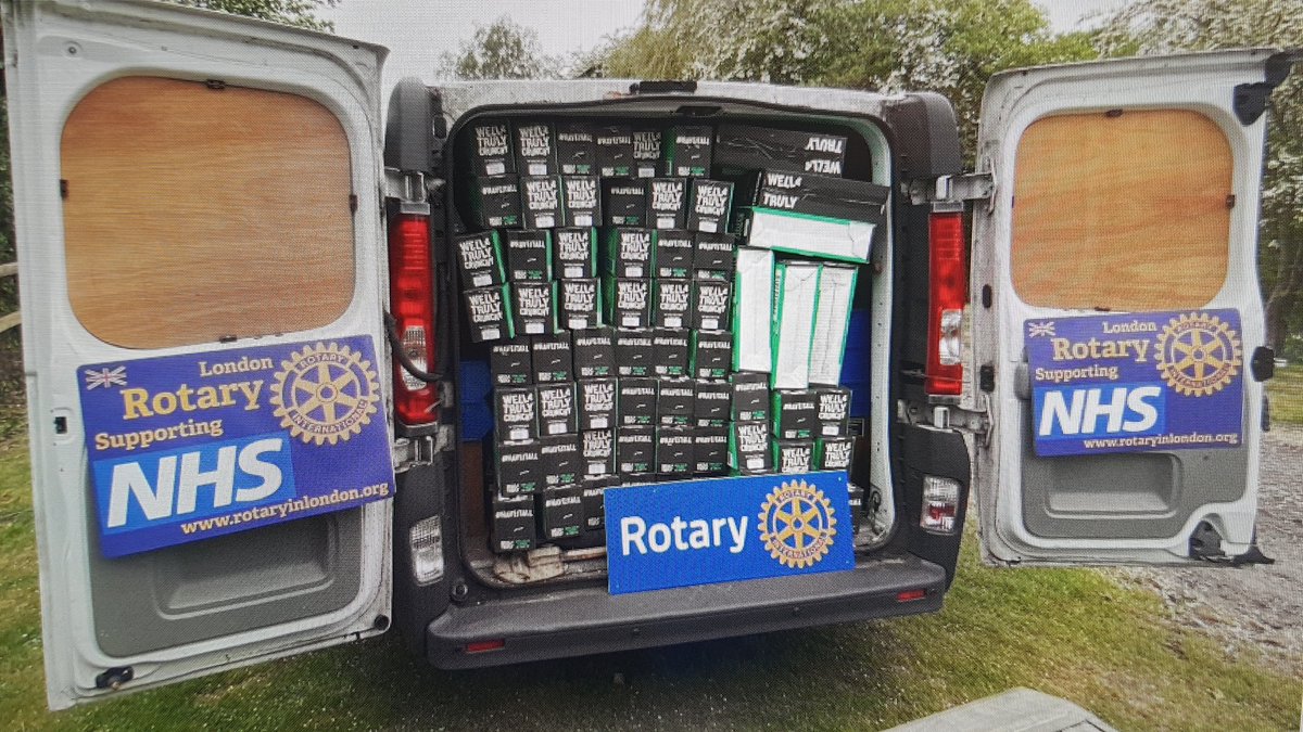 D1130DG's tweet photo. Edmonton, Enfield Chase and Southgate Rotary delivering snacks on sunday. https://t.co/K92syIv6ZP