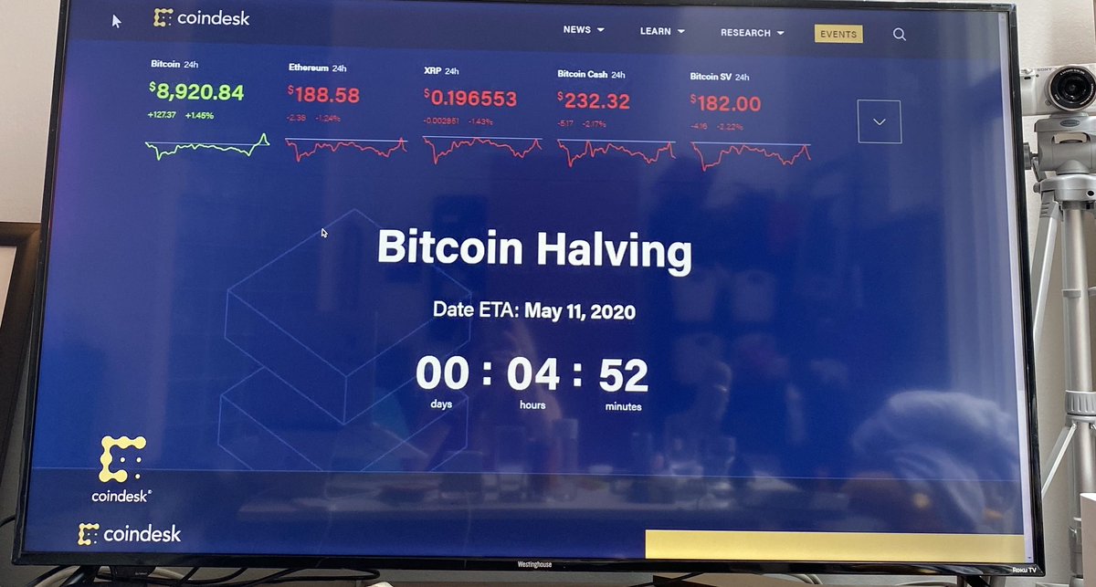 LulaEDUcate's tweet photo. 1/x #DisruptED, First day of @CoinDesk #consensus2020 #ConsensusDistributed. A great event to tune into for some downtime after your #ELearning. What is the #Halving? Non- technically, it is 1/2 ing the reward of a mined block. (protecting v. #inflationary forces). https://t.co/n0IN9kxPaU