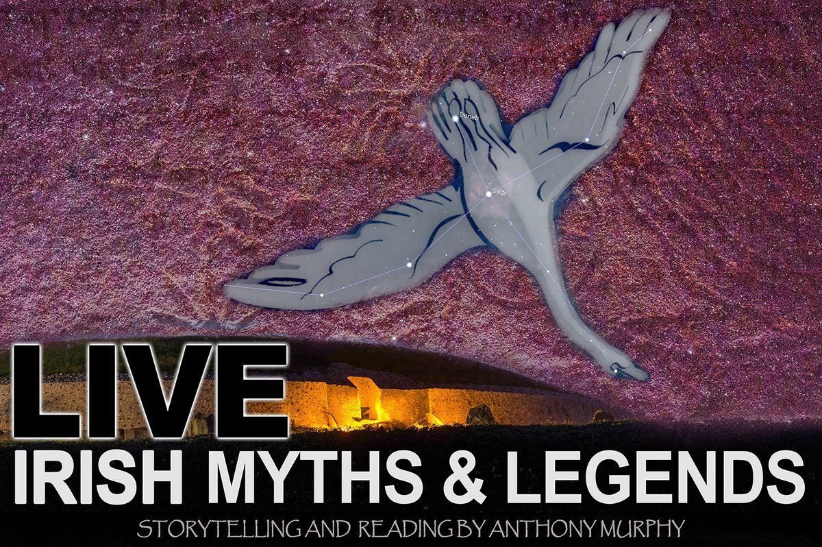 mythicalireland's tweet photo. Live Irish Myths episode 61: The Cygnus Enigma.
What connects swans, Newgrange, Fourknocks, myths and a constellation of the night sky? Find out by joining us live on Facebook (https://t.co/g5LKPb2r60) and on YouTube (https://t.co/hipStiiAxU) at 8pm Irish time. https://t.co/Wiv4iDzpuW
