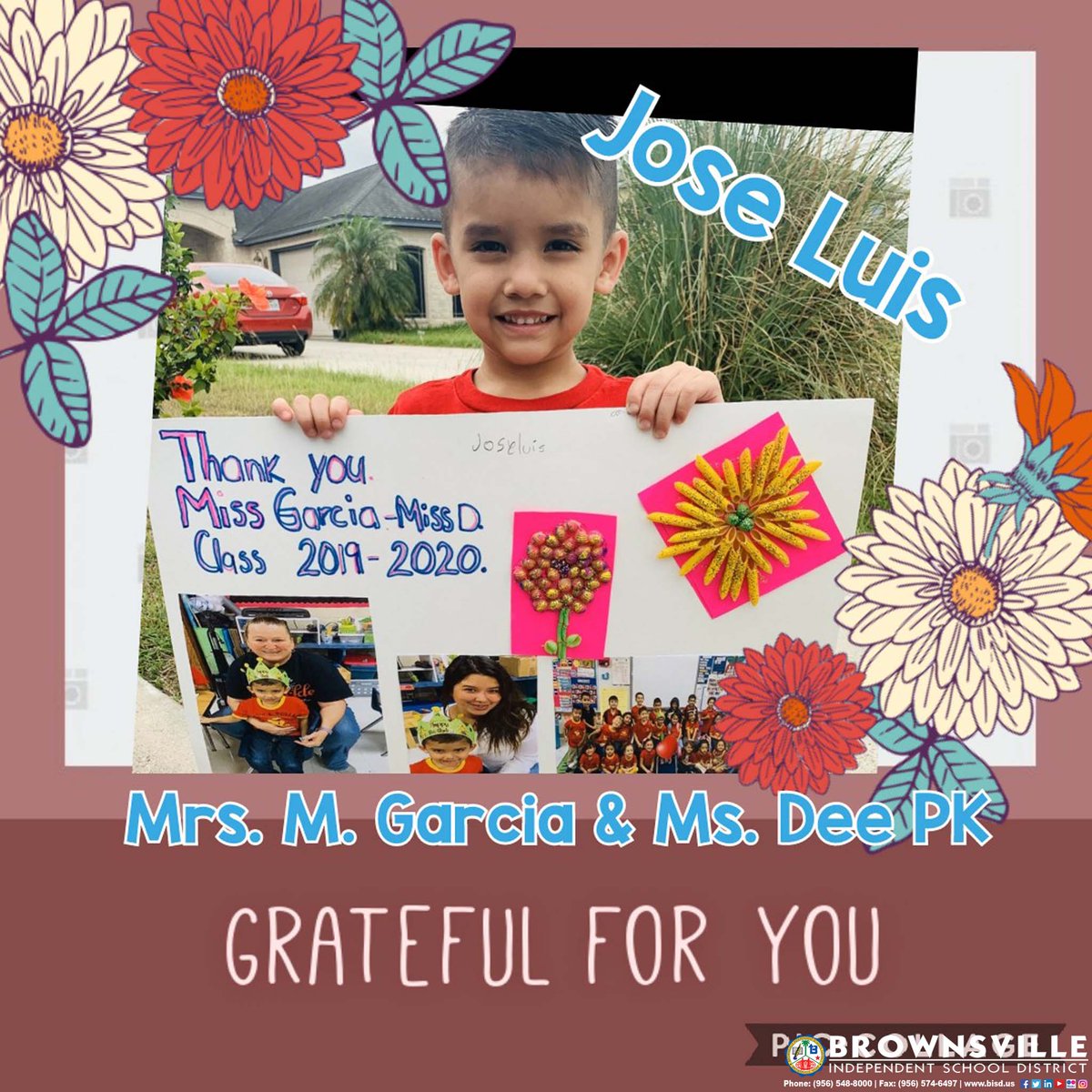 BrownsvilleISD's tweet photo. A special Thank You to the amazing teachers from Pullam Elementary. #BISD #TheBestChoice #ThankATeacher #TeacherAppreciationWeek #Pullam https://t.co/Pasm0KD3ni