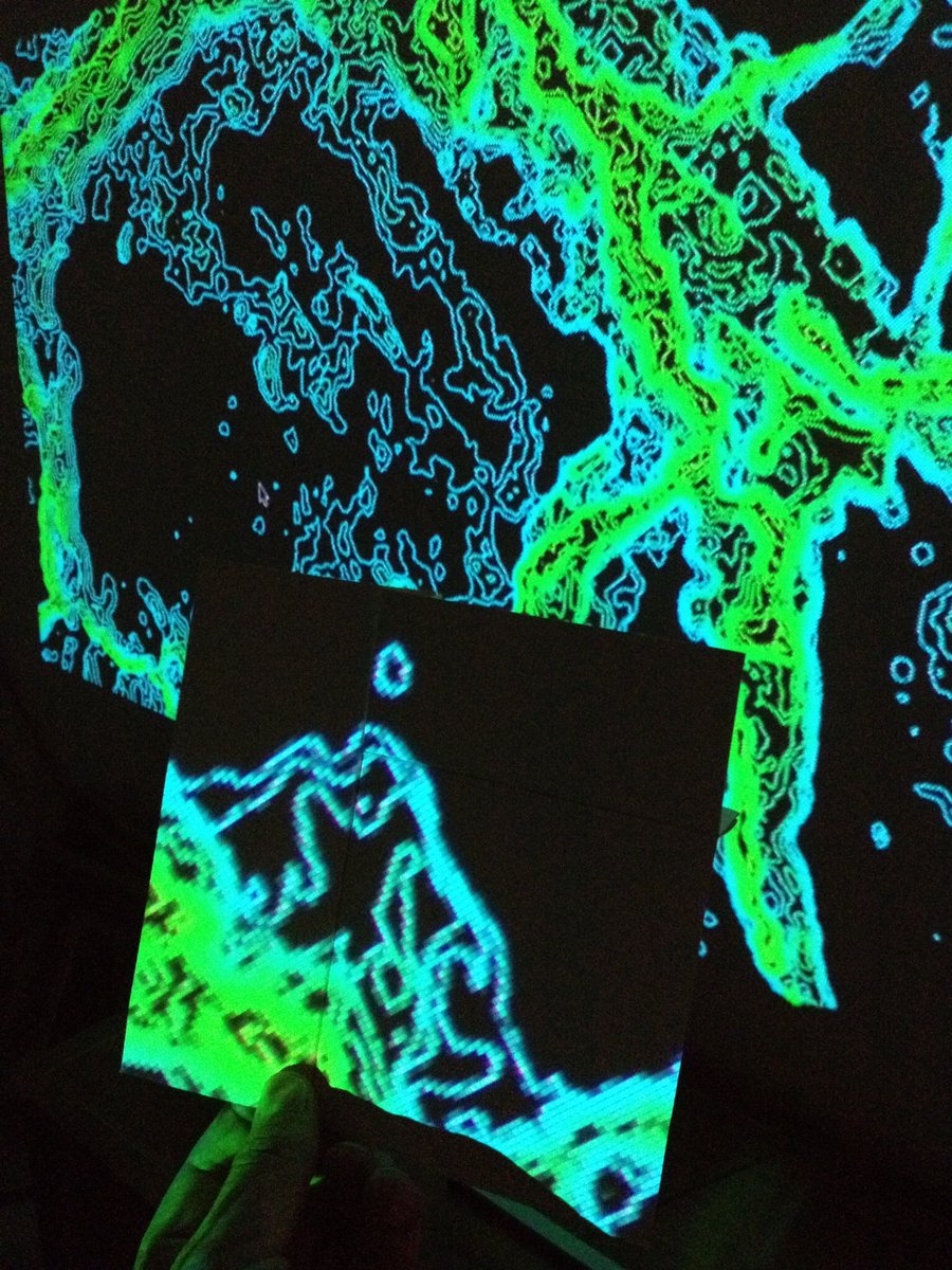 ForslundJonas's tweet image. Reminds me of this Processing sketch of a marbled book cover turned into a height map. Code from @onformative... #oldcode