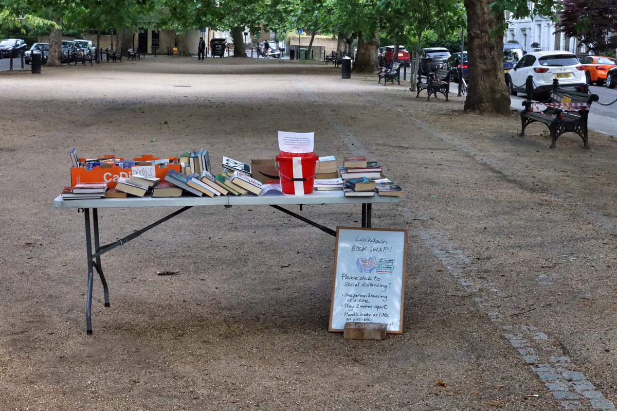 catmorley's tweet photo. Got lucky at the Lockdown Book Swap in Cleaver Square and bagged myself a copy of Simon’s Cat 📚 😷 

@SimonsCat #simonscat #bookswap #book #lockdown #isolation #londonlockdown #kennington #cleaversquare https://t.co/TjETwlp3go