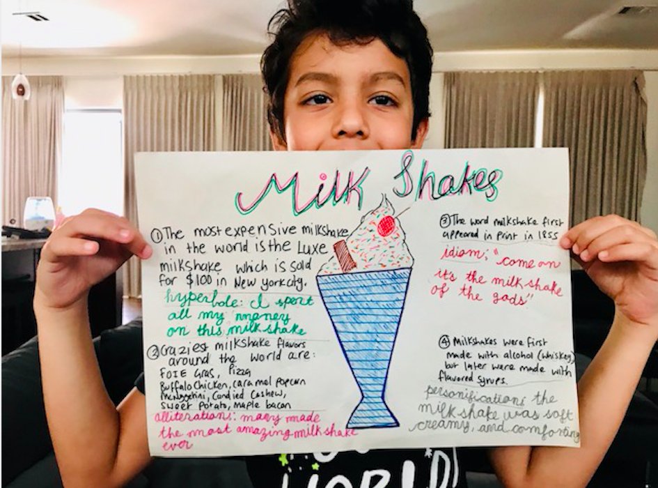 H__Wojcik's tweet photo. I'm always blown away by my students' creativity! 
Their task was to research a topic of their choice and find 4 interesting facts. Next, they created a different type of figurative language to represent each fact, in cursive! 👏 (Part 2 of 2) https://t.co/HelTkbh3Ok