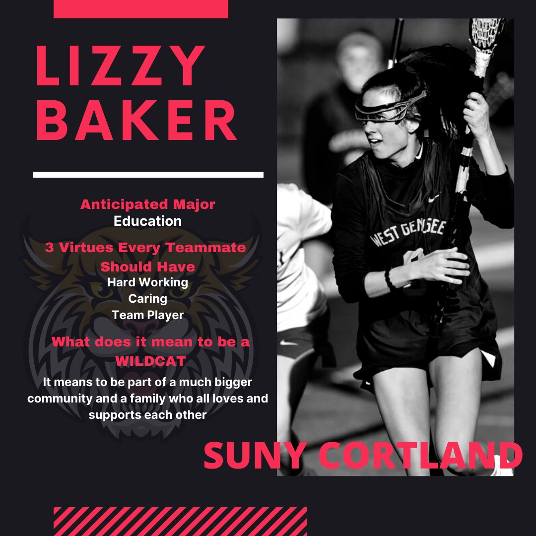 wggirlslax1's tweet photo. Our #8 Lizzy Baker WILDCAT Class of 2020. Lizzy is one of the fiercest players in in our program and is feared by most opponents
#WEAREGENNY #strongertogether2020
@WGAthletics @WGBoosters1
@WestGeneseeCSD @CortlandLax https://t.co/0oXByvFjVq