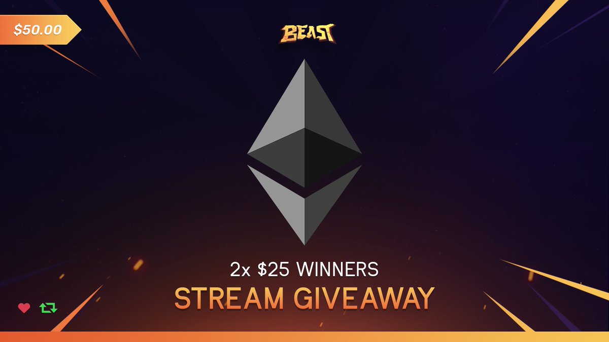 beast_bets's tweet photo. $50 - 2 Winners ETH/CS skin ~ Livestream Giveaway 🎁

- RT+LIKE

📎https://t.co/UjGQervtJw https://t.co/A70gjkcvMD