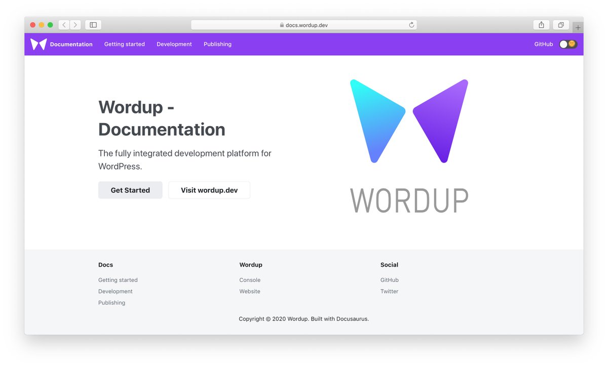 📚Visit our new documentation docs.wordup.dev built with <a href="/docusaurus/">Docusaurus</a>
