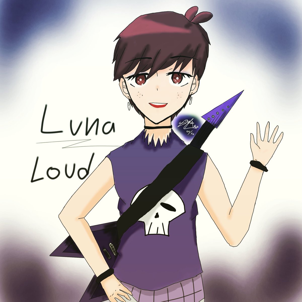 Here's an anime versiom of luna loud in nickelodeon's show, The l...