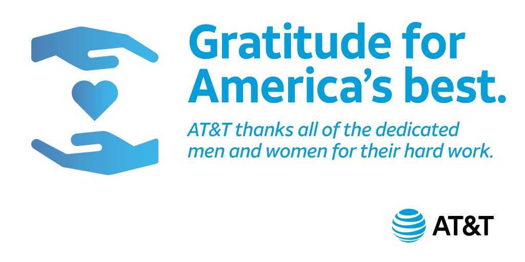 This National Police Week, now more than ever, we gratefully acknowledge the dedication of men and women in public service. go.att.com/o5FR1 #ATTEmployee Non-exempt participate during work hours only.