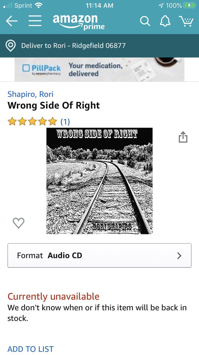 rorishapiro1's tweet photo. Sold out did it? Only took 5 years.
#amazon #soldout #rorishapiro #wrongsideofright #albumsales https://t.co/GjkrRkkP3r