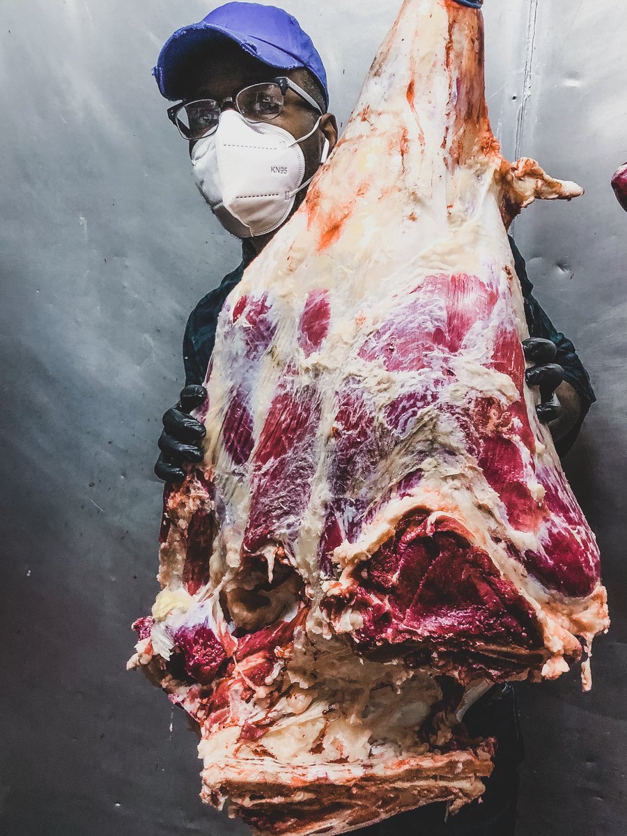 PrinceAbous's tweet photo. You want fresh hanging beef, you know who to call. 
#Grassfed #LocallySourced #Halal #HandSlaughtered https://t.co/g9euzycnmv