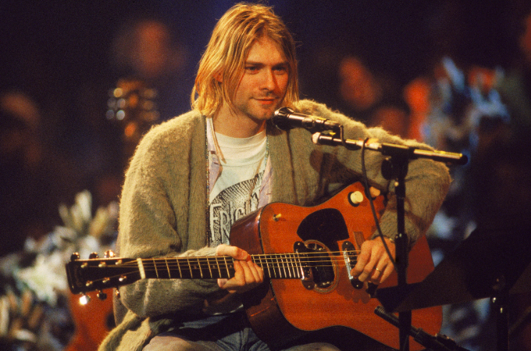 RollingStone's tweet photo. The 1959 Martin D-18E guitar Kurt Cobain played during Nirvana's famed 'MTV Unplugged' concert is headed to auction. It's estimated to fetch $1 million https://t.co/mC2rnsvSRF https://t.co/1Fk4LAgOCA
