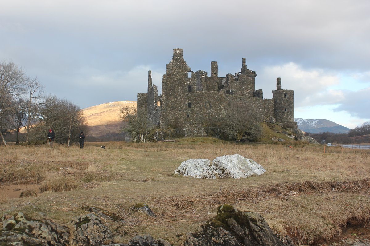 Kilchurn Castle's historic wooded landscape at Loch Awe has many facets  #MuseumsUnlocked  #Castles: part designed landscape in eg18thC beech plantations, part working woods in old oak coppices for charcoal & tanbark production, wood pastures, even discovered the earls' 17thC park!